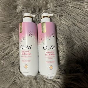 OLAY Intensely Hydrating Body Wash - Pink and White